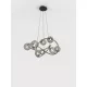 AVIANO LIGHTING 7014-805 NANCY Modern Függesztett Lámpa Fekete, Füstös G9 IP20