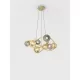 AVIANO LIGHTING 7015-804 METZ Többágú Függesztett Lámpa Borostyán, Füstös, Arany G9 IP20