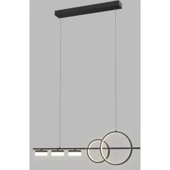   AVIANO LIGHTING 7030-502 MESSINA Modern Led Függesztett Lámpa Matt Fekete LED IP20