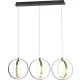 AVIANO LIGHTING 7134-0310 VALLA Modern Led Függesztett Lámpa Matt Fekete, Arany LED IP20