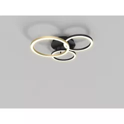   AVIANO LIGHTING 9042-304 BAYEUX Modern LED Mennyezeti Lámpa Fekete, Arany LED IP20