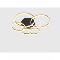   AVIANO LIGHTING 9049-601 PERPIGNON Modern LED Mennyezeti Lámpa Matt Fekete, Arany LED IP20