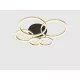 AVIANO LIGHTING 9049-601 PERPIGNON Modern LED Mennyezeti Lámpa Matt Fekete, Arany LED IP20