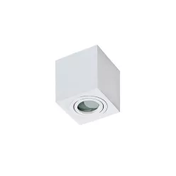   AZZARDO 2822 BRANT SQUARE Kocka Mennyezeti Lámpa Fehér GU10 IP44