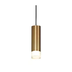 AZZARDO 3457 ZIKO Hengeres Függesztett Lámpa Bronz G9 IP20