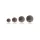BUBBLES GLASS SHADES SET 15 SMOKY
