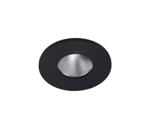 AZZARDO 5986 CLEAN R Kültéri Mennyezetbe Építhető Lámpa Fekete LED IP44