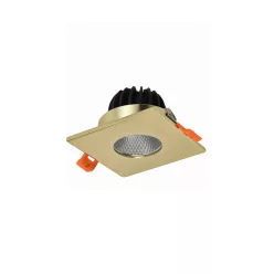   AZZARDO 5991 CLEAN S Kültéri Mennyezetbe Építhető Lámpa Arany LED IP44