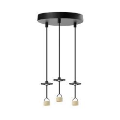 LUCAS BASE 3R Függeszték GU10 BK
