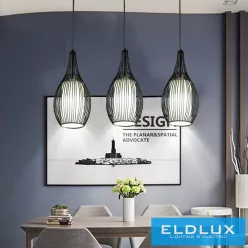 ELDLUX B19-N Vintage Függesztett Lámpa IP20