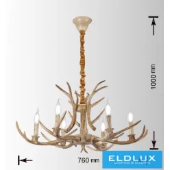ELDLUX B48-C Vintage Csillár IP20