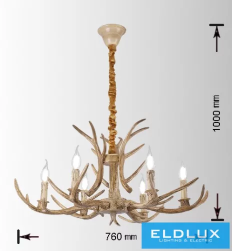 ELDLUX B48-C Vintage Csillár IP20