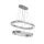 UNIVERSO Kristály üveg csillár 46w 3680lm CCT.Kap IP20 Króm 710x430x1200mm