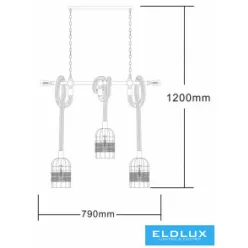 ELDLUX B60-5 Vintage Csillár IP20