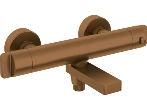 Therm termosztátos kád csaptelep, szálcsiszolt bronz