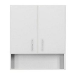   Bianca Plus 60 Wall cabinet with 2 doors, open lower part, high-gloss white