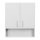 Bianca Plus 60 Wall cabinet with 2 doors, open lower part, high-gloss white