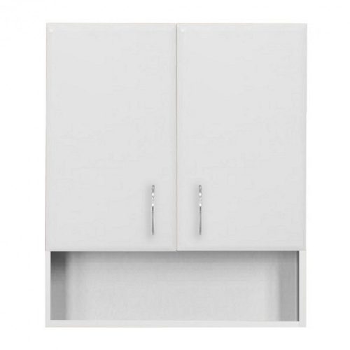 Bianca Plus 60 Wall cabinet with 2 doors, open lower part, high-gloss white