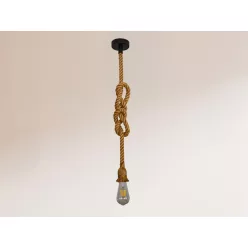 Foglalat E27 / 1,5m / kötél - természetes - BH671-4