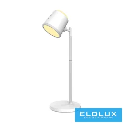   UNIVERSO Tölthető asztali-fali lámpa 5V-1500mAh 6w 310lm CCT 86x82.5mm Fehér