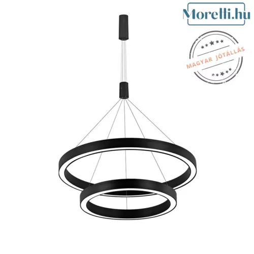 függesztett lámpa fekete színű vázzal és fém testtel beltéri használatra braytron-bh16-09681 - moretti.hu