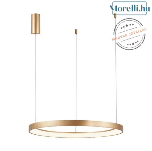 függesztett lámpa arany színű vázzal és fém testtel beltéri használatra braytron-bh17-01386 - moretti.hu