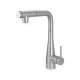 Eridan mosogató csaptelep_vízszűrő csatlakozóval_kihúzható kifolyóval, szálcsiszolt acél