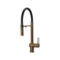  Magnetic rugalmas mosogató csaptelep_vízszűrő csatlakozóval, szálcsiszolt bronz