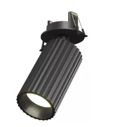   C110CL-01-GU10-B Calipso Alumínium Süllyesztett Lámpa Fekete Színű 1 x GU10 10 W IP20