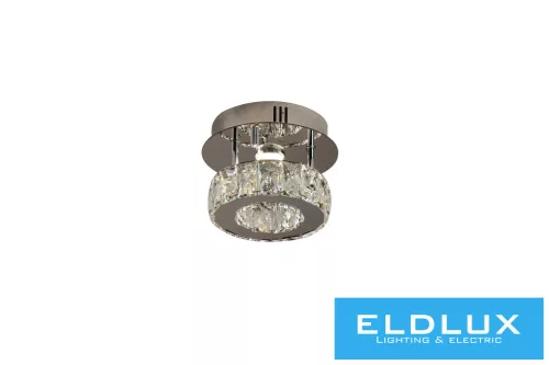 ELDLUX C89186-1-1 Kristály Spot Lámpa Króm LED IP20