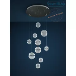 függesztett lámpa szatén színű vázzal és üvegszál testtel beltéri használatra catellani-smith-cpk10cl - moretti.hu