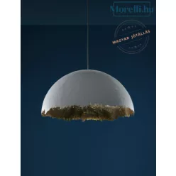 függesztett lámpa fehér színű vázzal és üvegszál testtel beltéri használatra catellani-smith-pk496lwg - moretti.hu