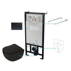 Peonia PN NERO WC szett 6:1