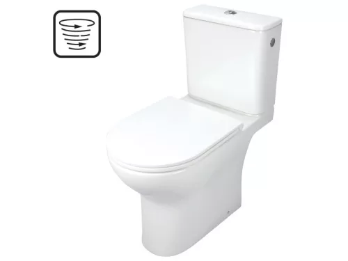 Jasmin monoblokkos, perem nélküli WC + tető