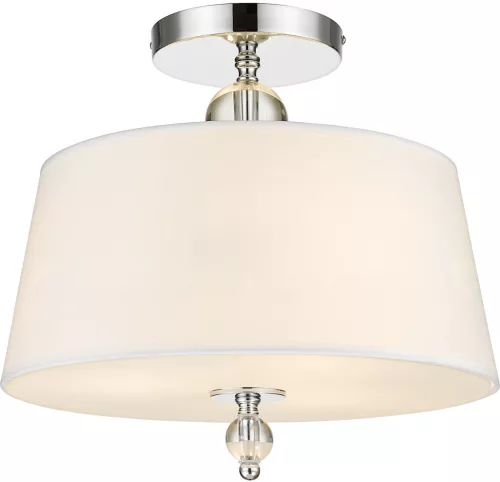 COSMOLIGHT C03957CH-WH CANCUN Ernyős Mennyezeti Lámpa Fehér, Króm E14 IP20