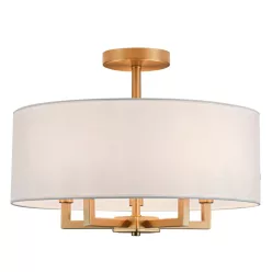   COSMOLIGHT C05920BR-WH LILLE Ernyős Mennyezeti Lámpa Sárgaréz E14 IP20
