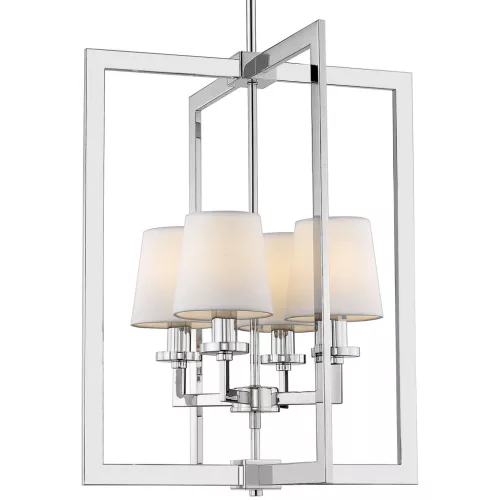 COSMOLIGHT P04021CH-WH LONDON Modern Csillár Fehér, Króm E14 IP20