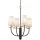 COSMOLIGHT P04183BK BOW Modern Csillár Fehér, Fekete, Sárgaréz E14 IP20