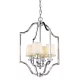 COSMOLIGHT P04380CH-WH NEW YORK Ernyős Függesztett Lámpa Fehér, Króm E14 IP20