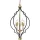 COSMOLIGHT P05186BK NASHVILLE Klasszikus Függesztett Lámpa Fekete, Arany E14 IP20