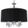 COSMOLIGHT P05697CH-BK ABU DHABI Ernyős Függesztett Lámpa Fekete, Ezüst E14 IP20