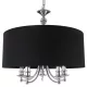 COSMOLIGHT P05697CH-BK ABU DHABI Ernyős Függesztett Lámpa Fekete, Ezüst E14 IP20