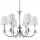 COSMOLIGHT P06308NI-WH SIENA Modern Csillár Fehér, Nikkel E14 IP20