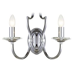 Cosmolight RIGA W02779CH Fali lámpa 2x40W/E14