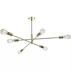   DAR LIGHTING ALA0635 ALANA Többágú Függesztett Lámpa Arany E27 IP20