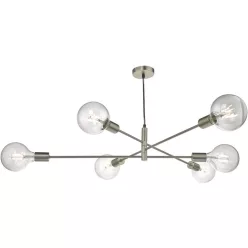   DAR LIGHTING ALA0646 ALANA Modern Függesztett Lámpa Szatén Króm E27 IP20