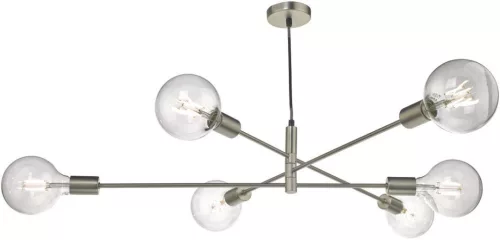 DAR LIGHTING ALA0646 ALANA Modern Függesztett Lámpa Szatén Króm E27 IP20