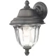 DAR LIGHTING ALD1635 ALDGATE Klasszikus Kültéri Fali Lámpa Fekete Arany, Átlátszó E27 IP44