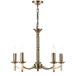   DAR LIGHTING AMB0575 AMBASSADOR Klasszikus Csillár Antik Sárgaréz E14 IP20