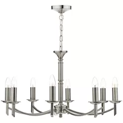   DAR LIGHTING AMB0846 AMBASSADOR Modern Csillár Szatén Króm E14 IP20